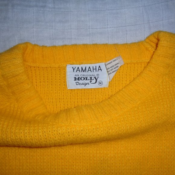 Yamaha Original Molly Design Motocross Crewneck Sweater Size Medium Vintage - Picture 2 of 3